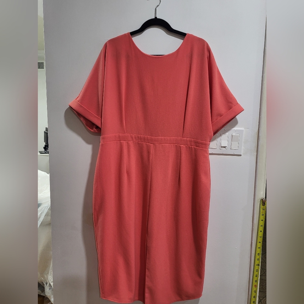 ASOS Coral Midi Dress